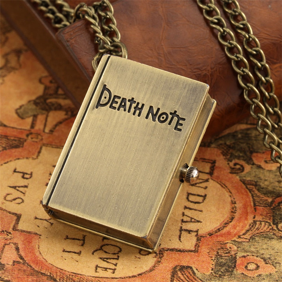 Exquisite Death Note Vintage Clock Locket Necklace – Music Chests