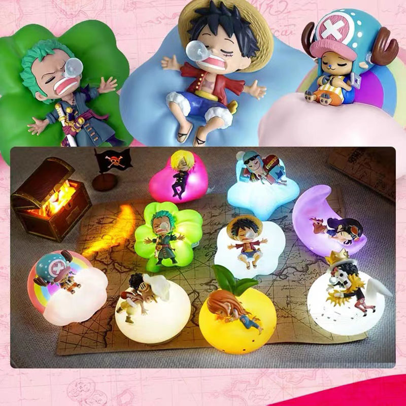 One Piece Anime Sleeping Figure Lamp Night Light Music Chests