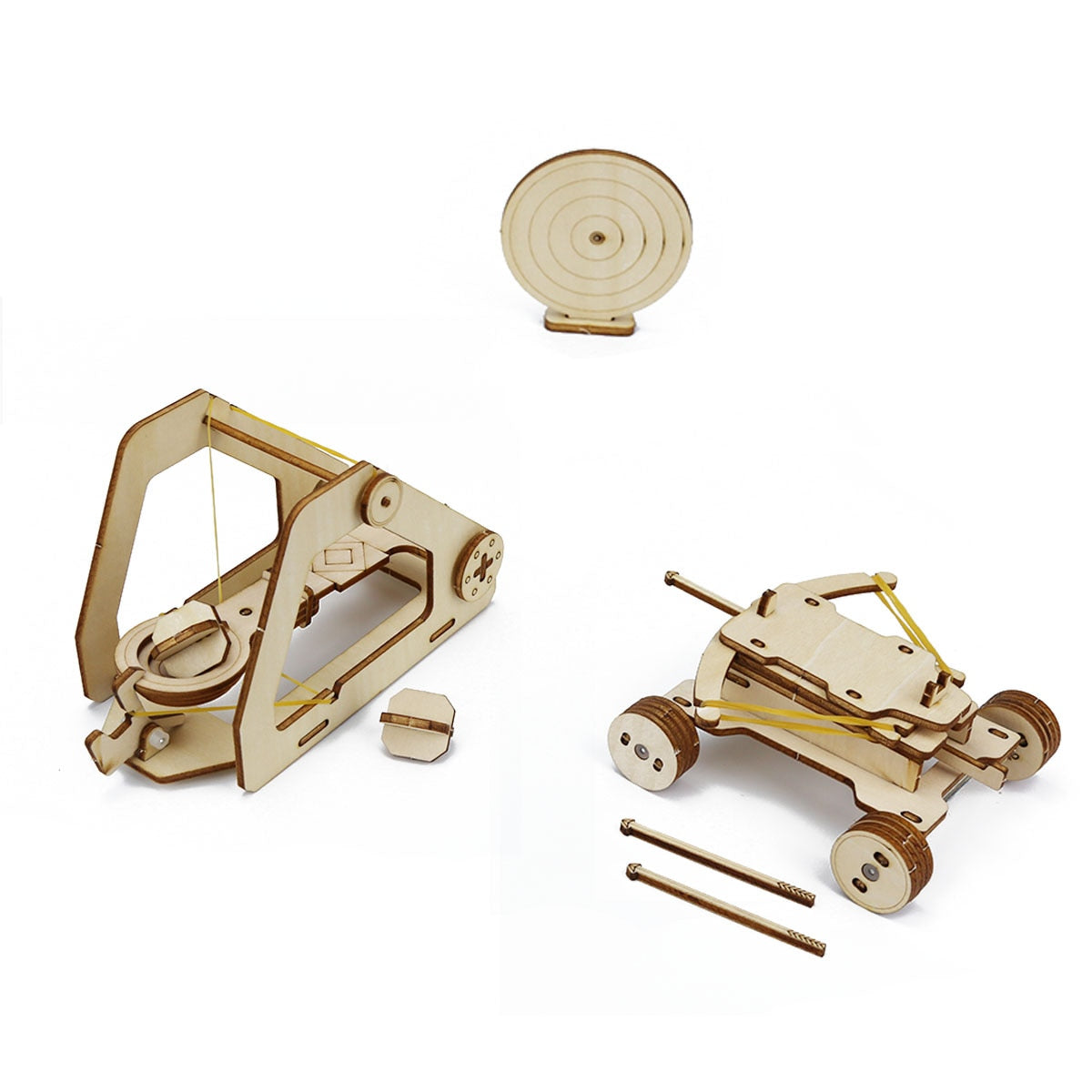 DIY Wooden Catapult And Ballista Toy Kit Mechanical Assembly