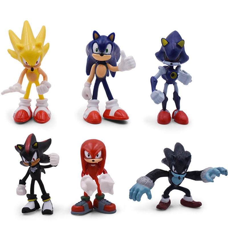 Popular Sonic the Hedgehog Character PVC Action Figure Toys For Childr –  Music Chests
