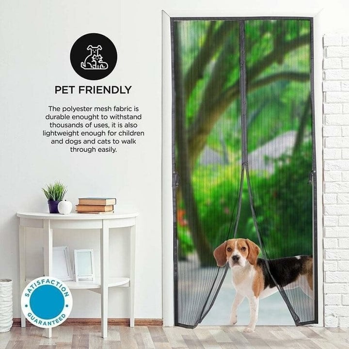 Automatic Closing Magnetic Mesh Curtain