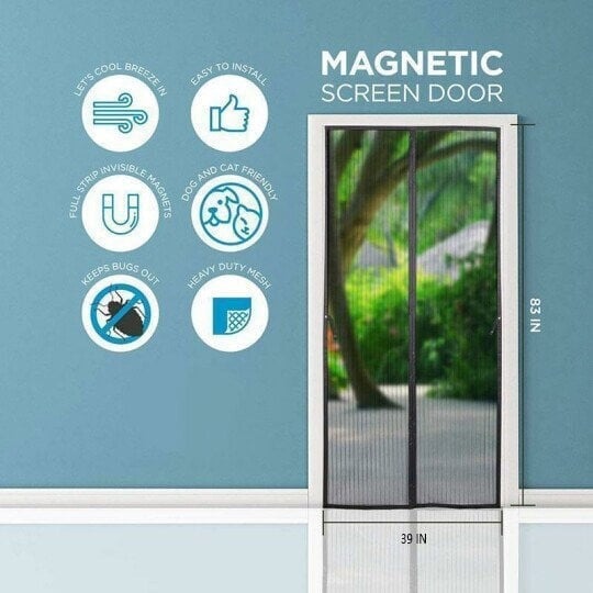 Automatic Closing Magnetic Mesh Curtain