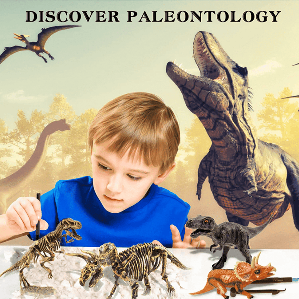 Archaeological Dinosaur Fossil Skeleton Model