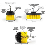 3Pcs/Set Electric Drill Brush Power Scrubber
