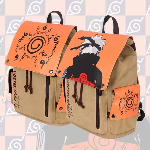 Naruto Anime Canvas School Backpack