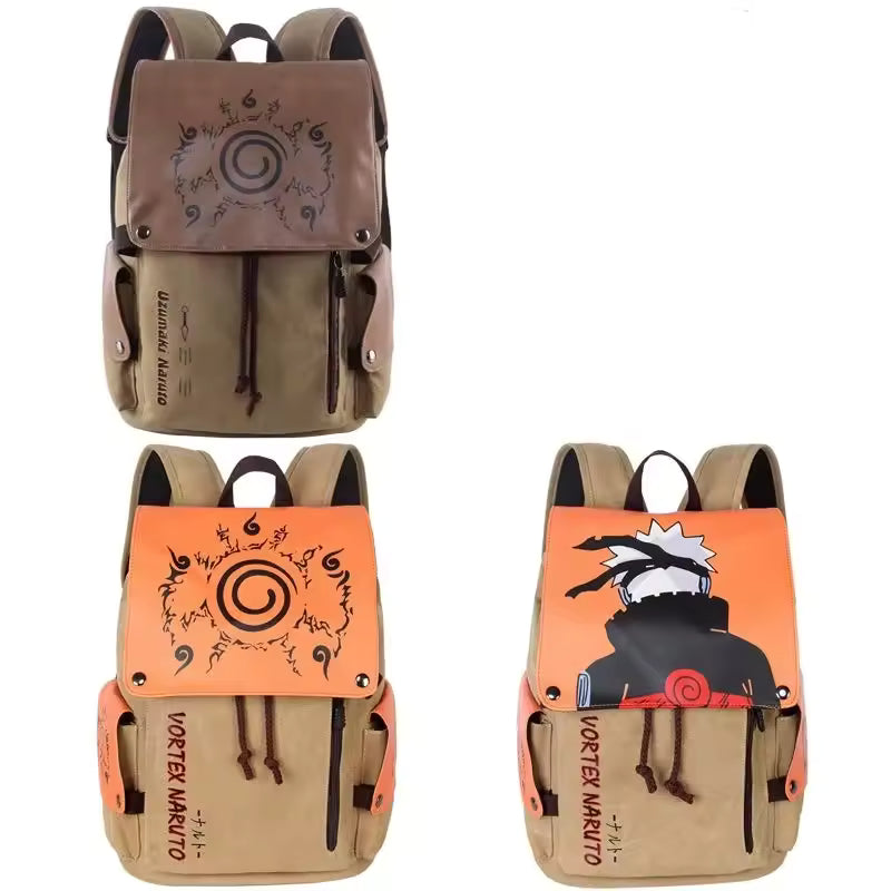 Naruto Anime Canvas School Backpack