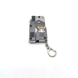 One Piece Mini Folding Metal Rubber Band Launcher Gun