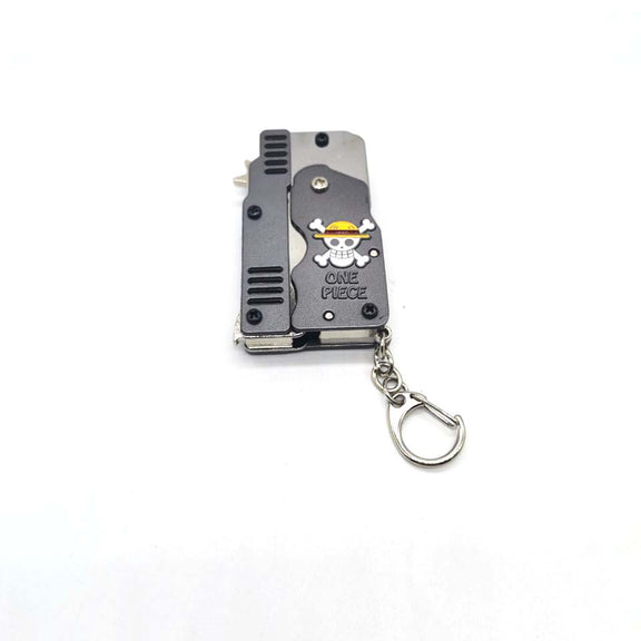 One Piece Mini Folding Metal Rubber Band Launcher Gun
