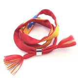 Your Name & Braided Red Cord Bracelet Set - Taki Tachibana & Mitsuha Miyamizu Kumihimo Bracelet