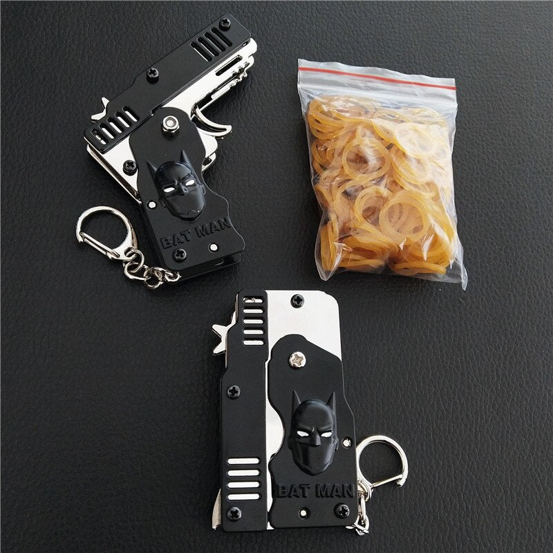 Folding Band Launcher Keychain Gun