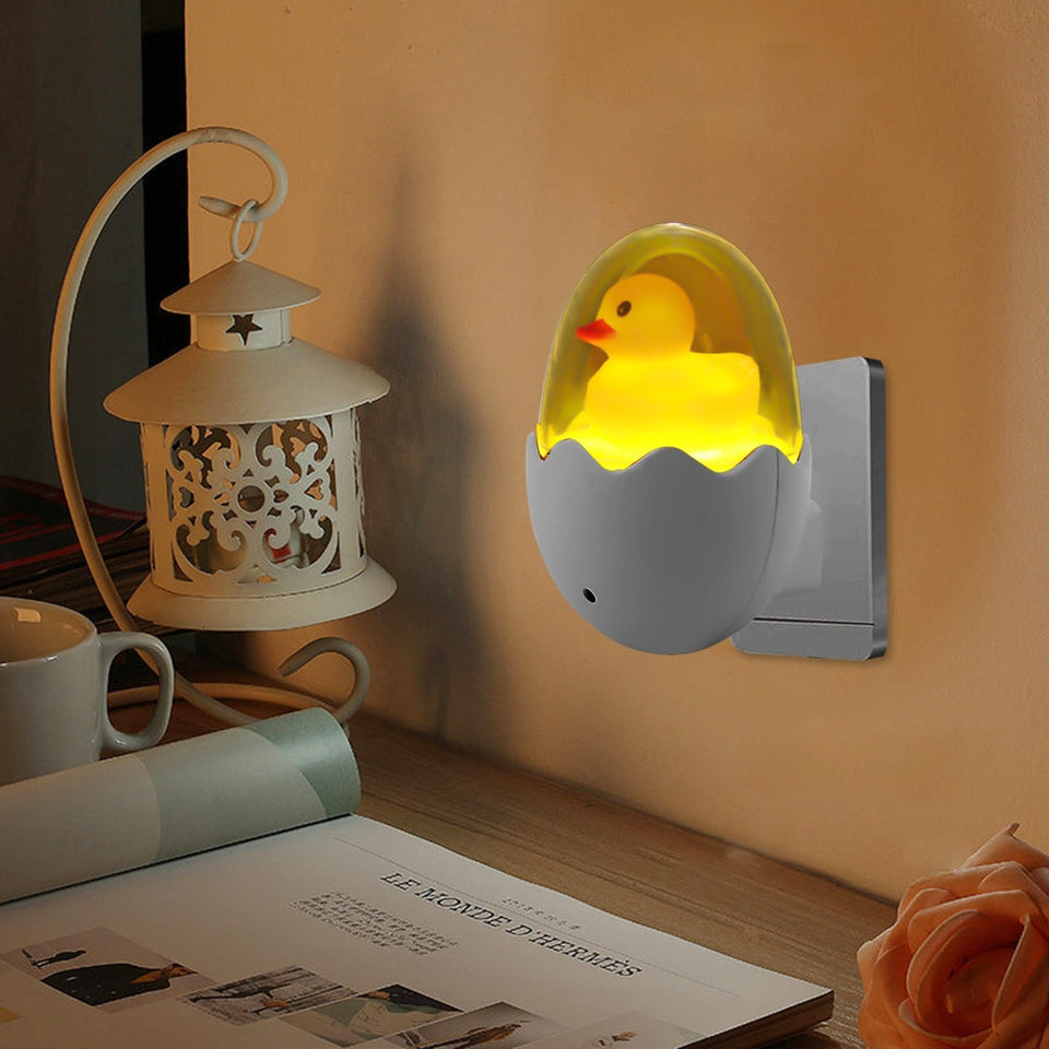 Yellow Egg Duck LED Night Light