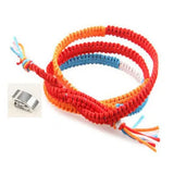 Your Name & Braided Red Cord Bracelet Set - Taki Tachibana & Mitsuha Miyamizu Kumihimo Bracelet
