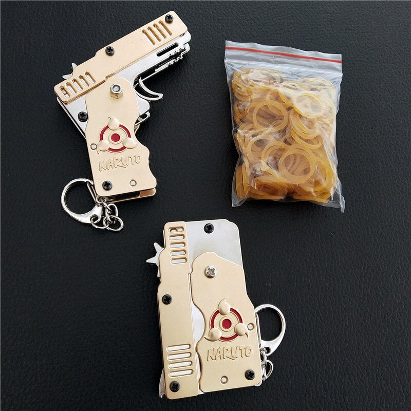 Folding Band Launcher Keychain Gun