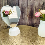 3D Heart Mirror LED Night Light Lamp
