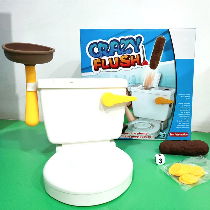 Pooping Flushing Toilet Tricky Toys