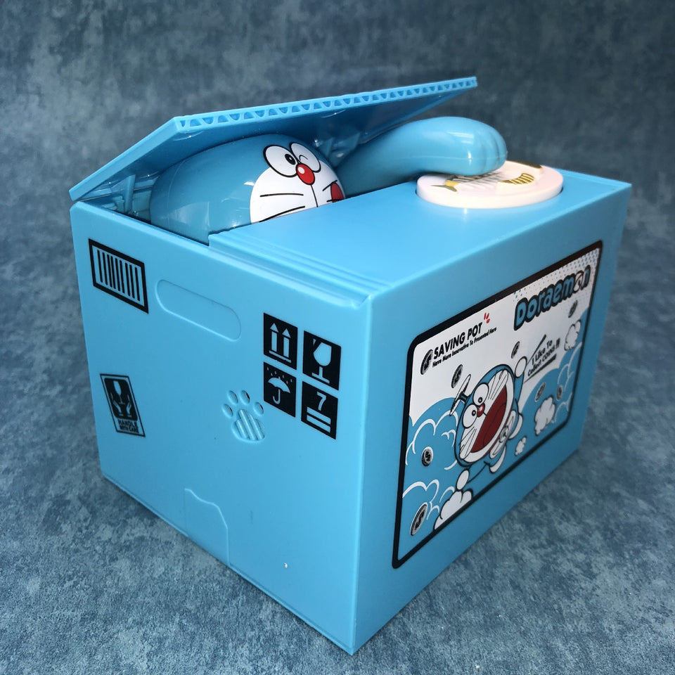 Doraemon Stealing Money Coin Piggy Bank