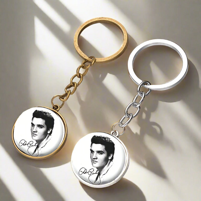 Elvis Presley - Round Keychain