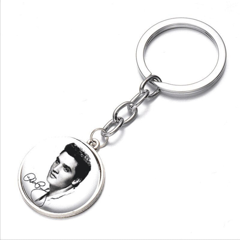 Elvis Presley - Round Keychain