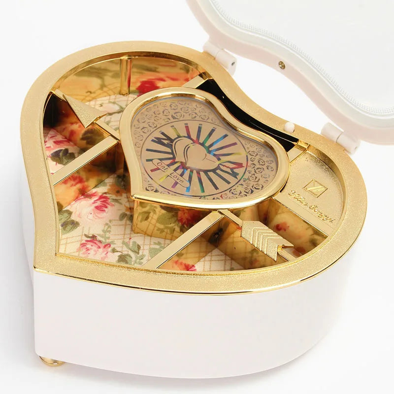 Dancing Ballerina - Heart Music Box