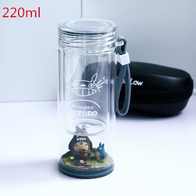 Totoro Portable Insulated Cute Glass Water Bottle