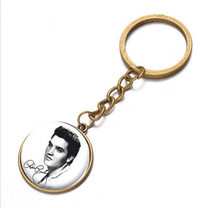 Elvis Presley - Round Keychain