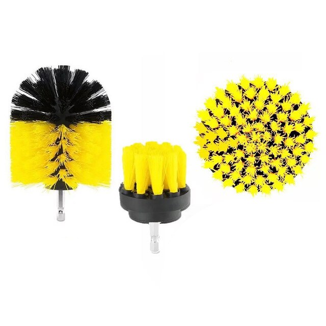 3Pcs/Set Electric Drill Brush Power Scrubber