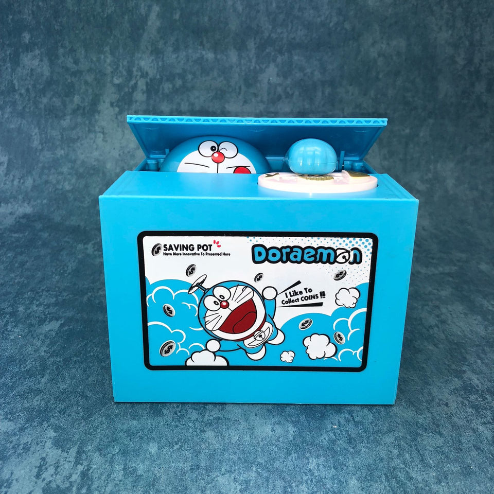 Doraemon Stealing Money Coin Piggy Bank