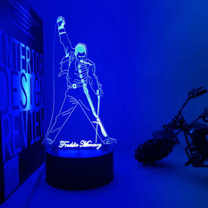 The Queen Freddie Mercury 3d Led Lamp