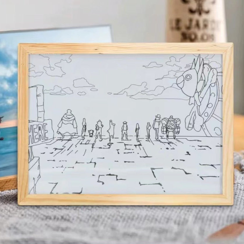 One Piece Luminous Hanging Painting Frame