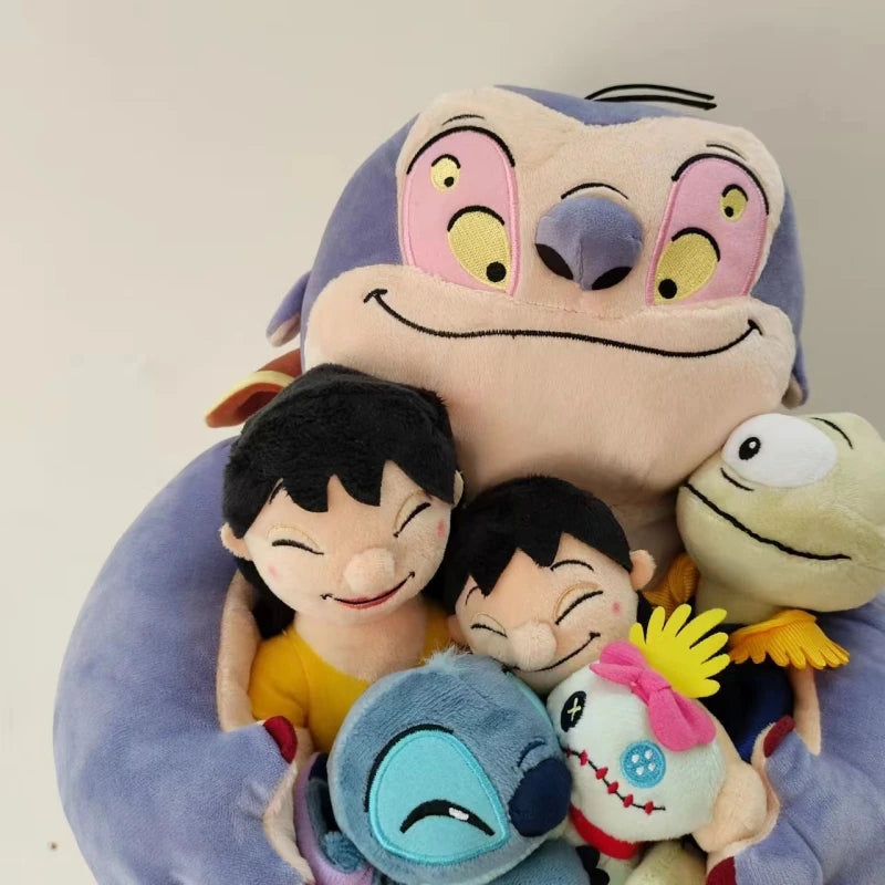 36cm Disney Lilo & Stitch Plush Set – Kawaii Jumba & Pleakley Soft Toys for Kids Gifts