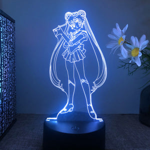 Anime Sailor Moon Colorful Led Night Light