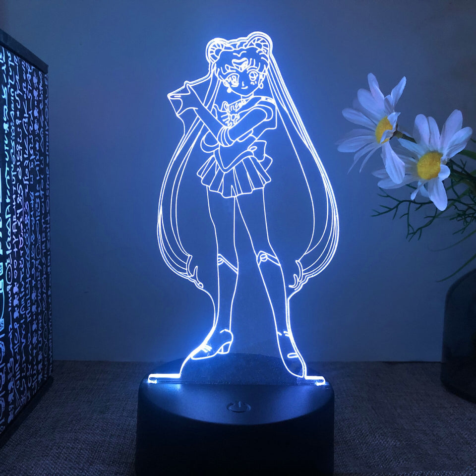 Anime Sailor Moon Colorful Led Night Light