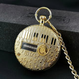 Star Wars Death Star Musical Pocket Watch – 2-in-1 Quartz Timepiece & Wind-Up Music Box