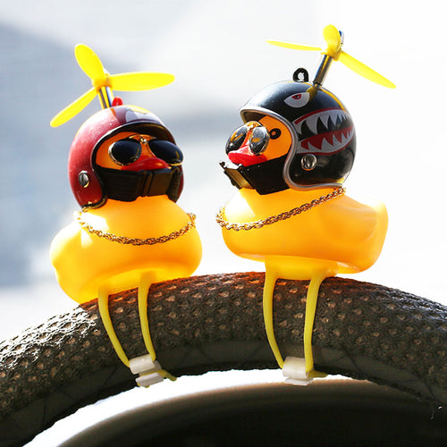 Cute Yellow Bling Ducks Car Accessories