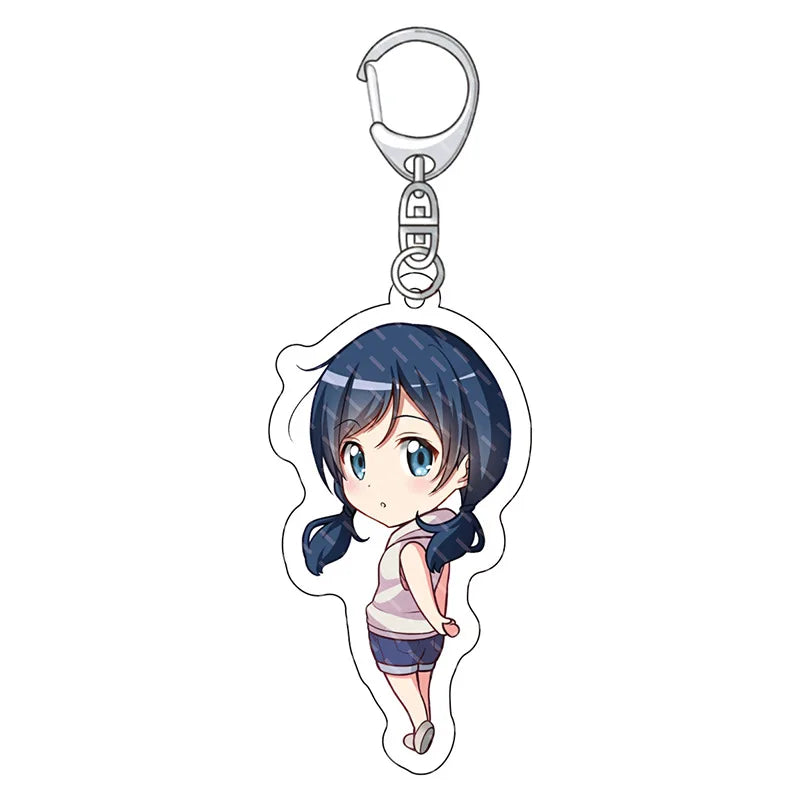 Weathering With You Chibi Acrylic Keychain Collection - Hodaka & Hina Cute Anime Couple Charm Set - Clear Double-Sided Pendant Keyring for Bags, Ita Bags & Anime Fans