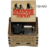 Stranger Things Alphabet Wall Hand-Crank Music Box - Vintage Laser-Engraved Wooden Keepsake - Classic Sci-Fi Mystery Movie Souvenir & Collector’s Gift