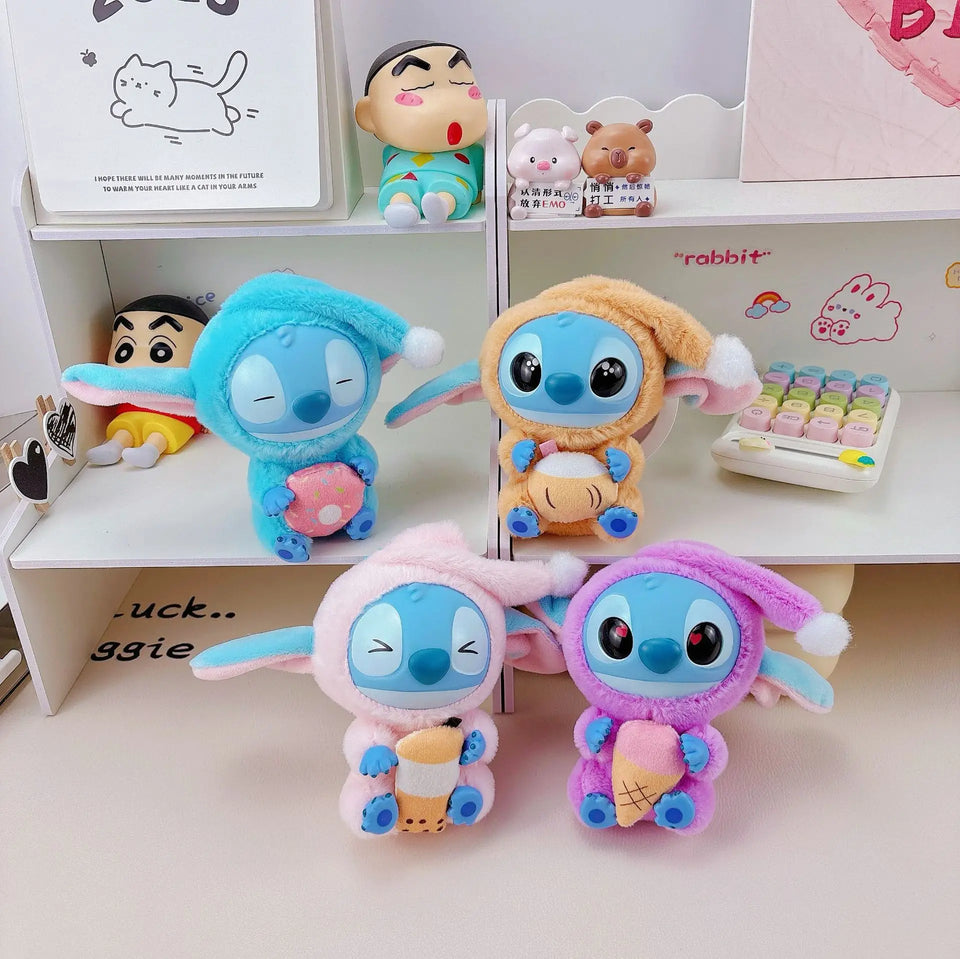 Stitch Plush Keychain – Cute Lilo & Stitch Keyring Doll, Kawaii Bag Pendant Gift for Girls