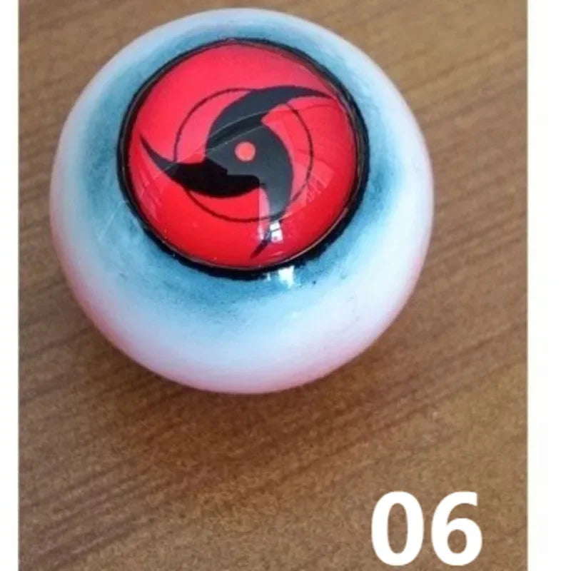 Naruto Sharingan & Mangekyou Sharingan Eyeball Prop Set - Realistic Uchiha Cosplay Eyeball Replicas - Itachi, Sasuke & Kakashi Eye Props for Anime Displays & Halloween