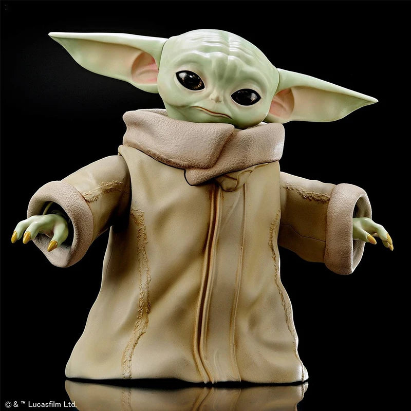 Bandai Original Star Wars: The Mandalorian Grogu Model Kit - Genuine 1/12 Scale Baby Yoda Action Figure with Hover Pram - Premium Grogu Collection Toys & Gifts