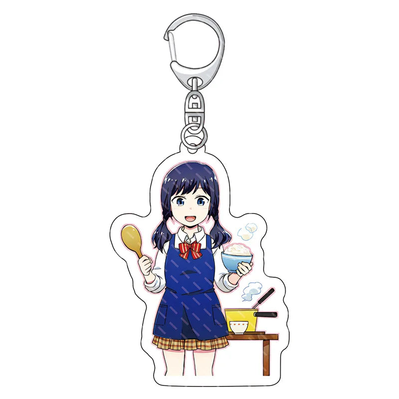 Weathering With You Chibi Acrylic Keychain Collection - Hodaka & Hina Cute Anime Couple Charm Set - Clear Double-Sided Pendant Keyring for Bags, Ita Bags & Anime Fans