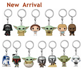 Star Wars Mini Figure Keychains - 29 Styles Featuring Baby Yoda (Grogu), The Mandalorian, Darth Vader, & Boba Fett - Premium Funko-Style Pocket Collectibles & Fan Gifts