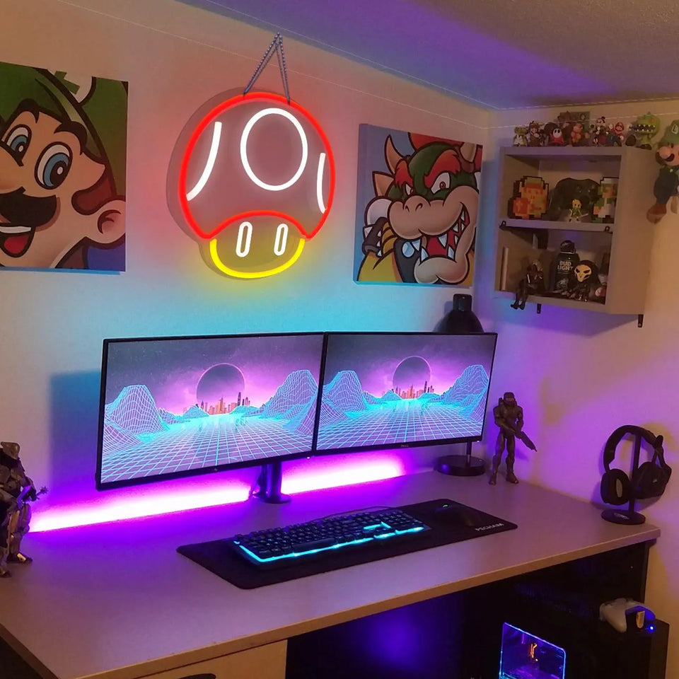 Super Mario - Mushroom Led Wall Lamp