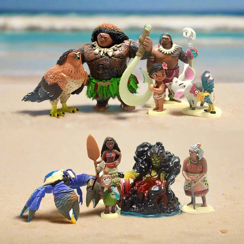 Moana Characters Collectible Figure Set – Music Chests