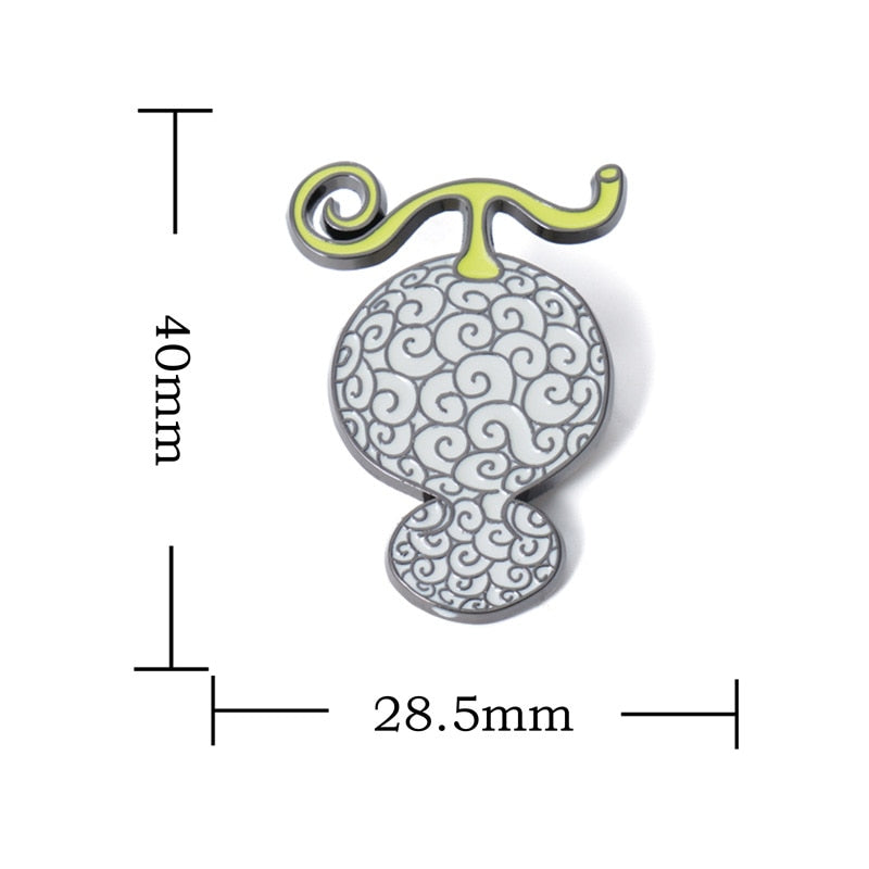 ONE PIECE Devil Fruit Lapel Pins Brooches