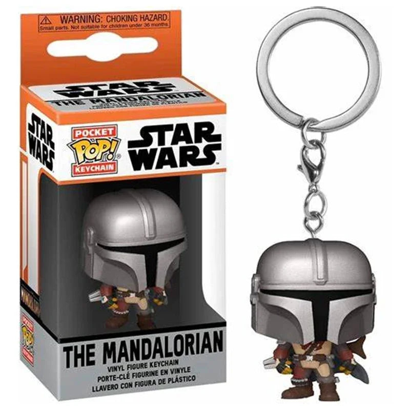 Star Wars Mini Figure Keychains - 29 Styles Featuring Baby Yoda (Grogu), The Mandalorian, Darth Vader, & Boba Fett - Premium Funko-Style Pocket Collectibles & Fan Gifts