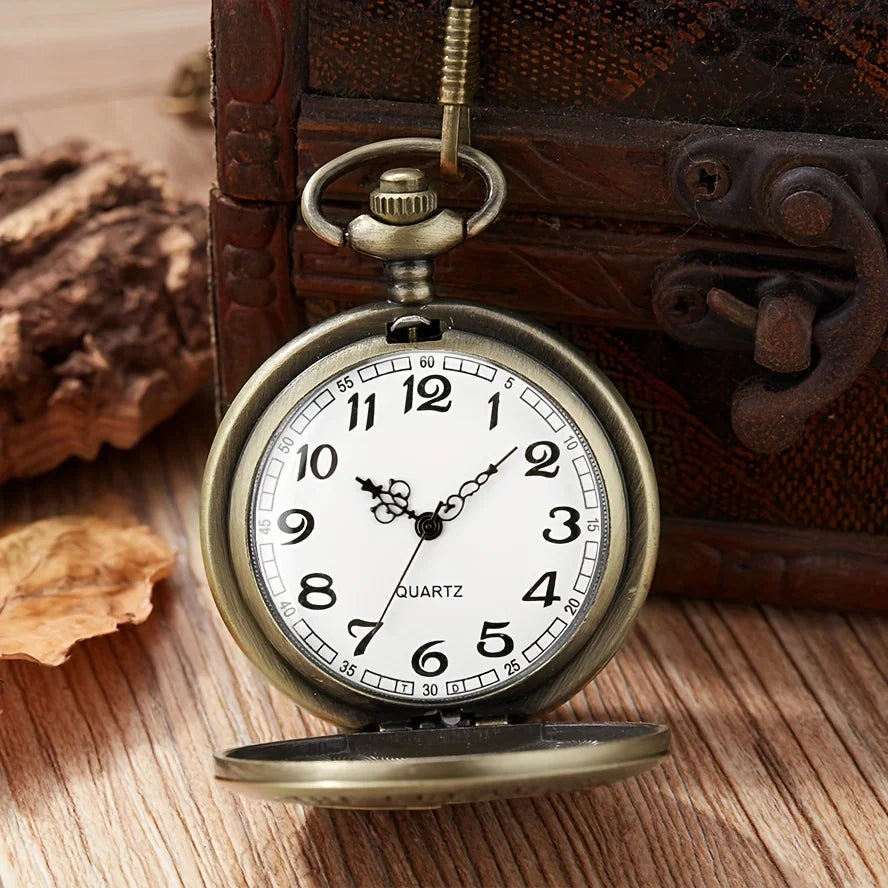 Vintage Chain Pocket Watch Best Gift for Father's Day