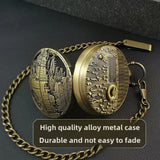 Star Wars Death Star Musical Pocket Watch – 2-in-1 Quartz Timepiece & Wind-Up Music Box