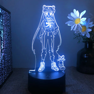 Anime Sailor Moon Colorful Led Night Light