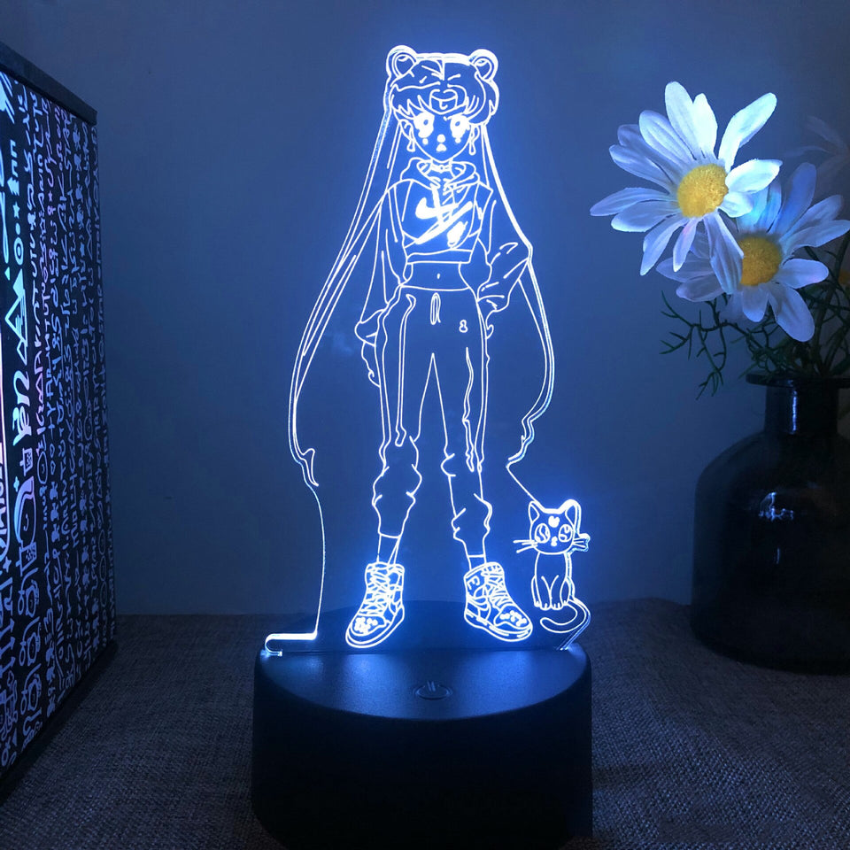 Anime Sailor Moon Colorful Led Night Light