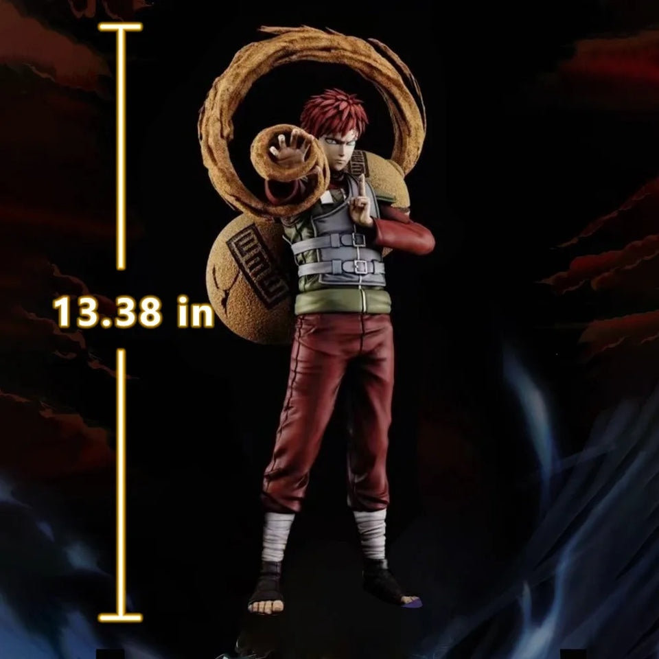 Naruto Gaara of the Sand Action Figure - Collectible Resin Statue with Giant Gourd & Swappable Shukaku Head - Anime Desk Figure Decor - 26 to 28CM